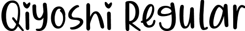 Qiyoshi Regular font - Qiyoshi Regular.otf
