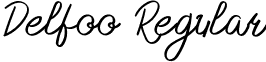 Delfoo Regular font - Delfoo (Demo).otf