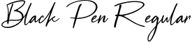 Black Pen Regular font - Black Pen.otf