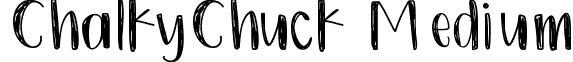 ChalkyChuck Medium font - ChalkyChuck.ttf