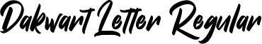 Dakwart Letter Regular font - Dakwart Letter.ttf