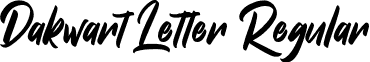 Dakwart Letter Regular font - DakwartLetter.otf
