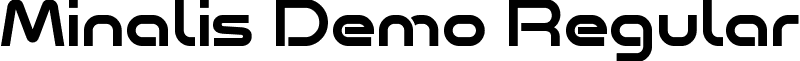 Minalis Demo Regular font - Minalis_Regular_Demo.otf