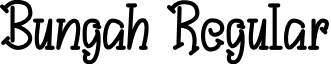 Bungah Regular font - Bungah.ttf
