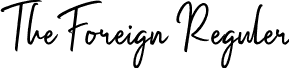 The Foreign Reguler font - The Foreign.otf