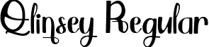 Qlinsey Regular font - Qlinsey.ttf