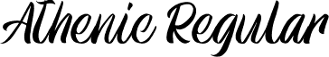 Athenic Regular font - Athenic.ttf
