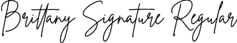 Brittany Signature Regular font - BrittanySignature.otf