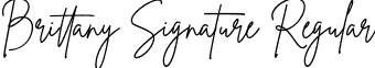 Brittany Signature Regular font - BrittanySignature.ttf