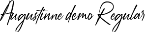 Augustinne demo Regular font - Augustinne.ttf