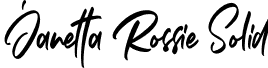 Janetta Rossie Solid font - janetta-rossie.otf