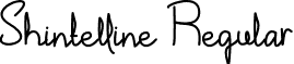 Shintelline Regular font - Shintelline Demo.otf