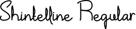 Shintelline Regular font - Shintelline Demo.ttf