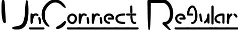 UnConnect Regular font - UnConnect.ttf
