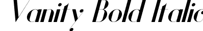 Vanity Bold Italic font - vanity.bold-italic.ttf