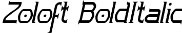 Zoloft BoldItalic font - zoloft.bold-italic.ttf