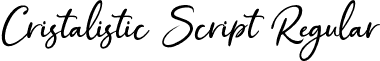 Cristalistic Script Regular font - Cristalistic.otf