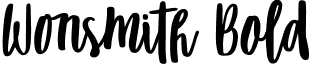 Wonsmith Bold font - Wonsmith Bold.ttf