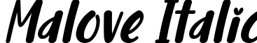 Malove Italic font - Malove Font (Italic) by 7NTypes_D.otf