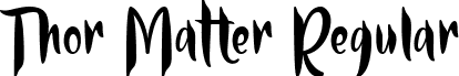 Thor Matter Regular font - Thor Matter Font by 7NTypes.otf