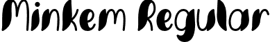 Minkem Regular font - Minkem font by 7NTypes_D.otf