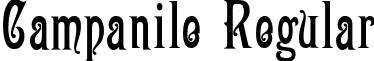 Campanile Regular font - campanile.regular.ttf