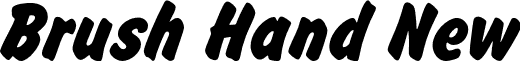 Brush Hand New font - brush-hand-new.regular.otf