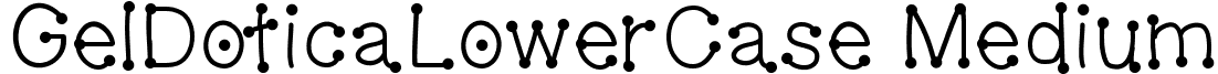 GelDoticaLowerCase Medium font - geldotica.lowercase.ttf