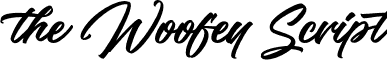 the Woofey Script font - the Woofey Script.otf