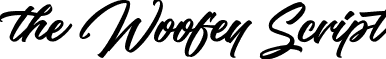 the Woofey Script font - the Woofey Script.ttf