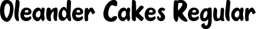 Oleander Cakes Regular font - Oleander Cakes.ttf