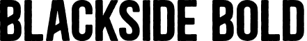 Blackside Bold font - Blackside Bold.otf
