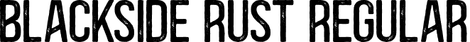 Blackside Rust Regular font - Blackside Rust.otf