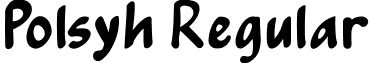 Polsyh Regular font - Polsyh.ttf