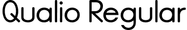 Qualio Regular font - qualio.regular.otf