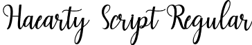 Haearty Script Regular font - Hearty Script.otf