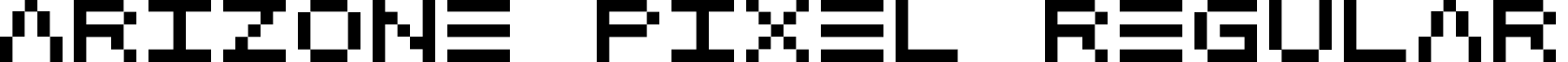 Arizone Pixel Regular font - arizone-pixel.ttf