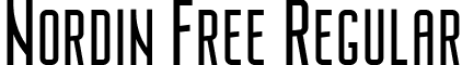 Nordin Free Regular font - Nordin Regular.ttf