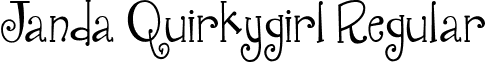 Janda Quirkygirl Regular font - janda-quirkygirl.regular.ttf