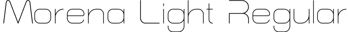Morena Light Regular font - morena-light.otf