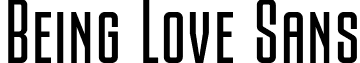 Being Love Sans font - being-love-sans-font-by-7ntypes.otf