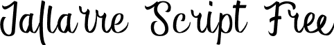 Jallarre Script Free font - JallarreScriptFree.otf