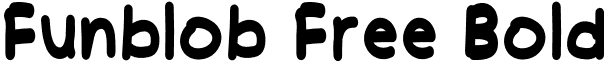 Funblob Free Bold font - FunblobFree-Bold.otf
