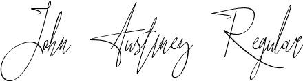 John Austiney Regular font - John Austiney.ttf