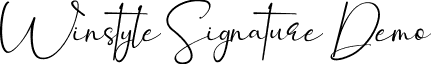 Winstyle Signature Demo font - WinstyleSignatureDemo.ttf