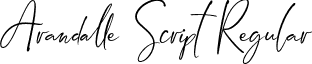 Arandalle Script Regular font - Arandalle_Script_Demo.otf