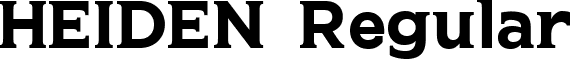 HEIDEN Regular font - HEIDEN FREE.ttf