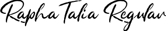 Rapha Talia Regular font - RaphaTalia.ttf