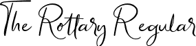The Rottary Regular font - The Rottary.ttf