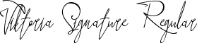 Viktoria Signature Regular font - victoria-signature.ttf